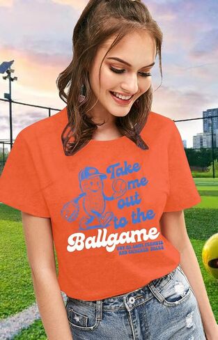Alltb البيسبول قمصان نساء مضحكة لعبة البيسبول Mom Shirt Ballgame Graphic Tshirt Game Day Fan Tee Tee Short Sleeve Top Top in Kuwait