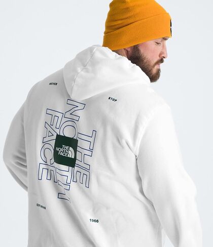 THE NORTH FACE Men's Brand Proud Hoodie, TNF Black/Optic Violet, Large in Saudi Arabia