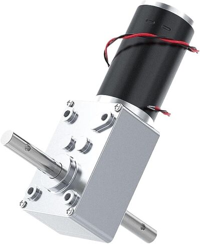 Gear Motor 5840-31ZY Dual Shaft DC Micro Motor 12V/24V High Torque 70KG.CM All Metal Gear D Shaft 7RPM~471RPM Worm Gear Reducer Reversible(30,Single Motor) in Saudi Arabia