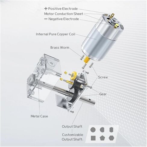 Gear Motor 5840-555 Miniature Brushed DC Motor 12V~24V Bidirectional Round Shaft 32MM Switching Forward and Reverse Speed Regulating Motor(160RPM,12V Bracket Motor) in Kuwait