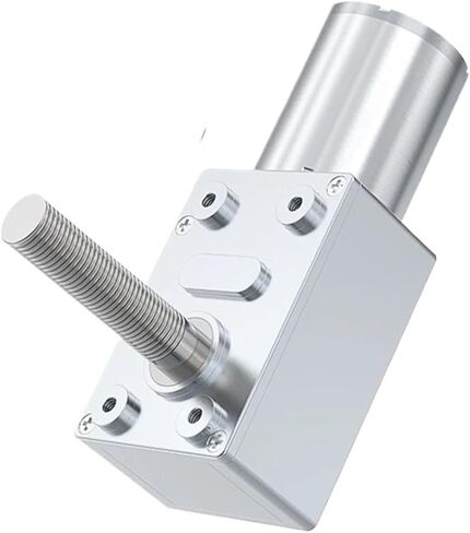 Gear Motor JGY-370-M8 Screw Shaft Micro Worm DC Reduction Motor 12V/24V Speed Regulation 1RPM~375RPM Self-Locking Small Motor(375RPM,6V Single Motor) in Saudi Arabia