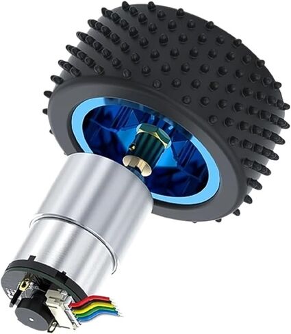 Gear Motor JGB37-520 Hall Encoder Smart Car Motor 6V12V Forward and Reverse Adjustable Speed 6RPM-1590RPM Brush DC Kit Speed Motor Pulley(80PRM_6V) in Saudi Arabia