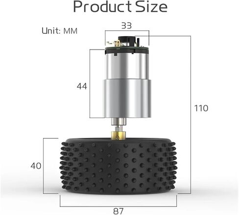 Gear Motor JGB37-520 Hall Encoder Smart Car Motor 6V12V Forward and Reverse Adjustable Speed 6RPM-1590RPM Brush DC Kit Speed Motor Pulley(80PRM_6V) in Saudi Arabia