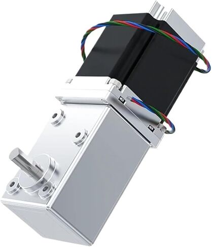 Gear Motor 57 Worm Gear Deceleration Stepper Motor 5882 12V24V Worm Gear Right Angle All Metal Gearbox Deceleration Drive High Torque Motor(Reduction Ratio 250,Single Motor) in Saudi Arabia