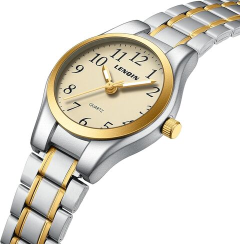 LN LENQIN Watches for Women Easy Read Waterproof Ladies Watches Quartz Wrist Watch with Stainless Steel Band in Kuwait