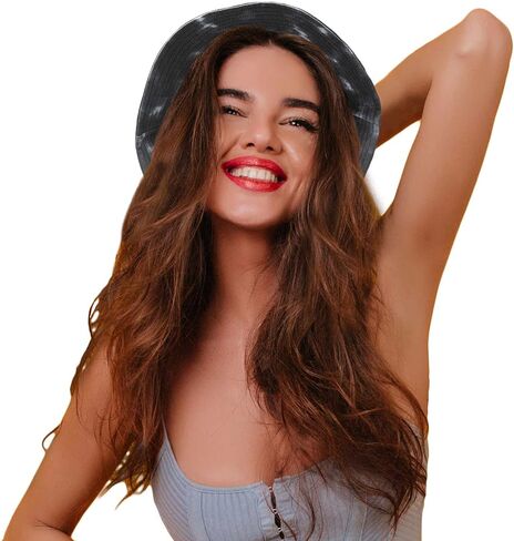 Dalix Tie Dye 100 ٪ Cotton Usisex Outdoor Summer Bucket Hat in Kuwait