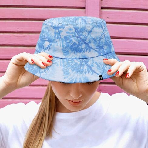Dalix Tie Dye 100 ٪ Cotton Usisex Outdoor Summer Bucket Hat in Kuwait