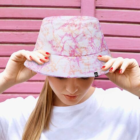 Dalix Tie Dye 100 ٪ Cotton Usisex Outdoor Summer Bucket Hat in Kuwait