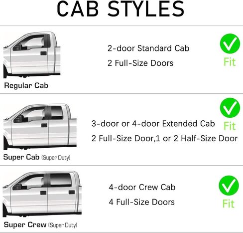 Lightronic Extra Durable Clip-on in-Channel Auto Vent Window Visor, Fits 2017-2025 Ford F-250, F-350 & F-450 Super Duty, Regular/SuperCab/Crew Cab, UV-Protect Rain Guard Wind Deflector, Smoke, 2-Pcs in Saudi Arabia