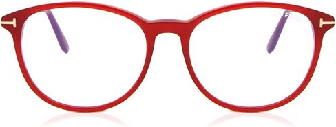 Eyeglasses Tom Ford FT 5810 -B 074 Shiny Pearlized Red,"t" Logo/Blue Block Le in Saudi Arabia