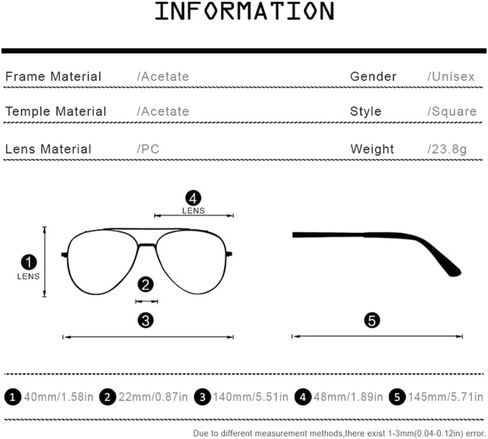 Acetate Eye Glasses Frames for Men Retro Vintage Square Eyeglass Women Spectacle Eyewear in Saudi Arabia