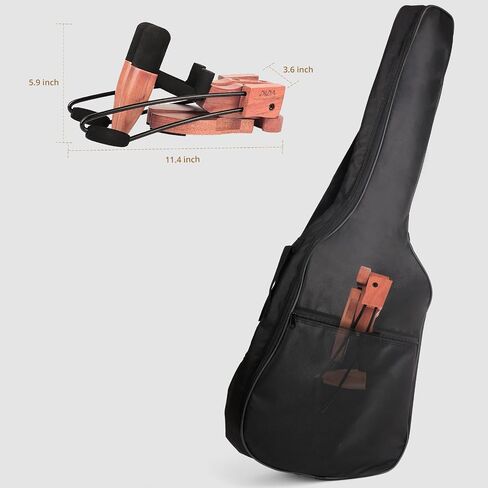 DIDA Foldable Wooden Stand Floor for Electric Guitar and Bass Folding Guitar Stand with Non-Slip Rubber and Padded Foam in Saudi Arabia