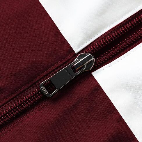 رسائل ملونة للرجال طباعة سترة zip up ، ملاءمة عادية جيب قمع العنق المقاوم للرياح in Kuwait