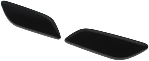 for Mazda 6 2012 2013 2014 2015 Headlight Washer Nozzle Cover Headlamp Spray Water Jet Cap GHR4-51-8H1 GHR4-51-8G1 Unpainted a(Black Set) in Kuwait