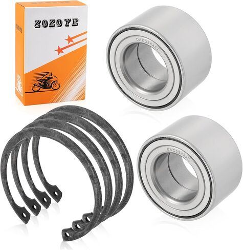 2PCS محامل العجلات الأمامية (36x64x37mm) + circlip متوافق مع Polaris Sportsman Ranger 300 400 450 570 600 700 800 Ranger etx Ev Hawkeye 325 400 3514342 3514634 3515088 in Kuwait