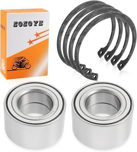 2PCS محامل العجلات الأمامية (36x64x37mm) + circlip متوافق مع Polaris Sportsman Ranger 300 400 450 570 600 700 800 Ranger etx Ev Hawkeye 325 400 3514342 3514634 3515088 in Kuwait