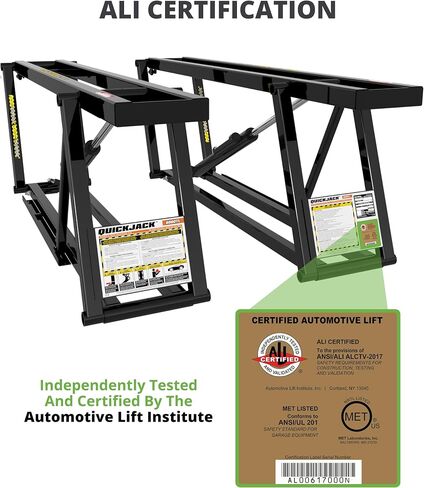 QuickJack 8000TL Portable Car Lift with 8,000lb Capacity, with 110V Power Unit, Safe & Portable Design Garage Lift for Home, Garage, Shop, or Mechanic Auto Repair in Kuwait