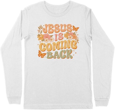 Jesus is Coming Back Kids Long Sleeve T-Shirt Youth in Saudi Arabia