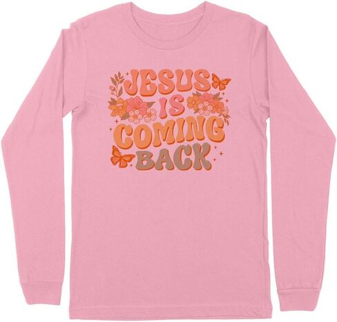 Jesus is Coming Back Kids Long Sleeve T-Shirt Youth in Saudi Arabia