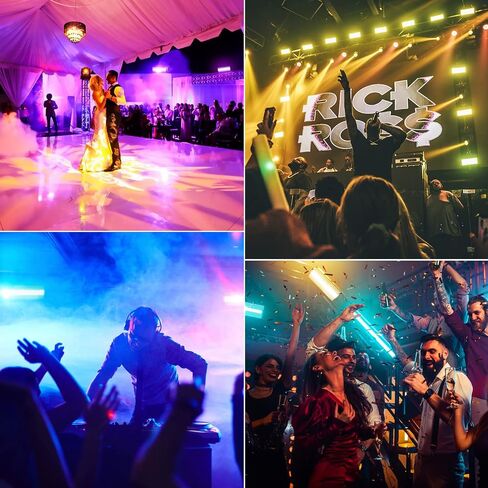Moving Head Stage Light - Double Sides 150W RGBW LED Moving Head DJ Lighting Rotating Beam Lights by Sound Activated DMX Control for Dance Club KTV DJ Disco Parties Band Live Show Bar Concert in Saudi Arabia