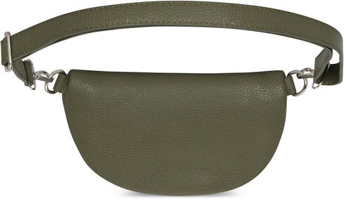 Crossbody Bag - Genuine Leather - Fanny Pack - Shoulder Sling Bag - Made in Italy, Sold in U.S. by Idalia (Beige, Small) in Saudi Arabia