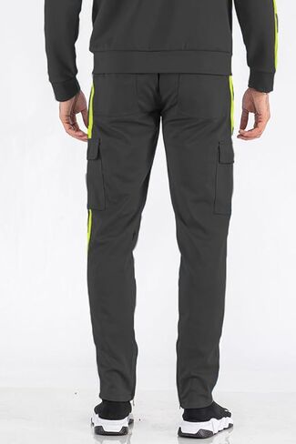 Weiv Gear Men's Track - عرضة عرضية شحن شحنة جيب في الكاحل السوستة السوستة. in Kuwait