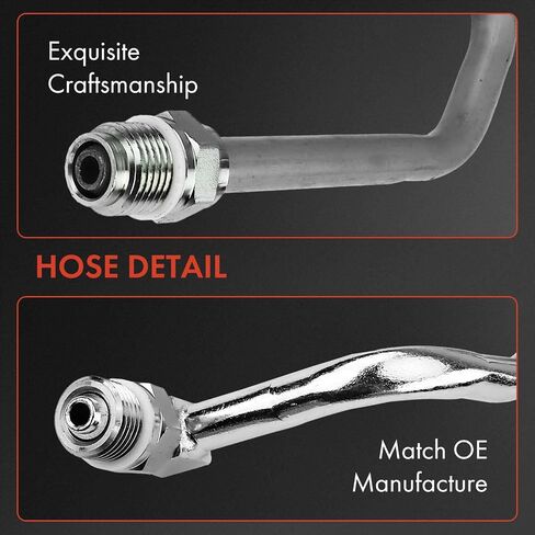 مجموعة خرطوم خط خرطوم خط خرطوم خط خرطوم توجيه السلطة A-premium متوافقة مع Ford F-250/F-350/F-450/F-550 Super Duty STEL 2PC SET in Saudi Arabia