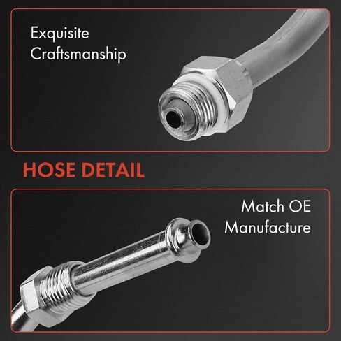 مجموعة خرطوم خط خرطوم خط خرطوم خط خرطوم توجيه السلطة A-premium متوافقة مع Ford F-250/F-350/F-450/F-550 Super Duty STEL 2PC SET in Saudi Arabia