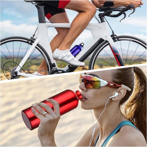 18 Pieces Aluminum Water Bottles Bulk 20 oz Reusable Lightweight Sport Multipack Leak Proof Easy Carry Travel Bottle with Twist Cap for Gym Hiking Camping Running Bike Outdoor, 6 Colors in Kuwait