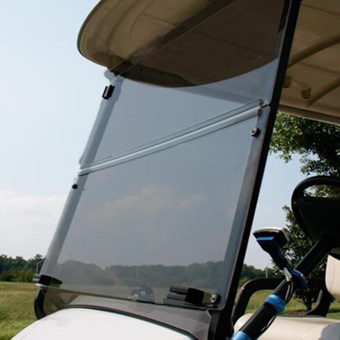 ريددوت طي الزجاج الأمامي لعربة الجولف لنماذج Yamaha G29/Drive | 1/4 بوصة ملون أكريليك | متوافق مع نماذج 2007-2016 مع قمم المصنع in Kuwait