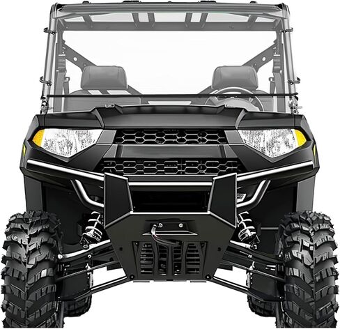 Hecasa Clear Full Whotershield لعام 2009-2023 Polaris Ranger XP 500 570 700 800 ، بولي كربونات ، أمامية وداخل ، UTV in Saudi Arabia