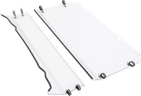 Hecasa Clear Full Whotershield لعام 2009-2023 Polaris Ranger XP 500 570 700 800 ، بولي كربونات ، أمامية وداخل ، UTV in Saudi Arabia