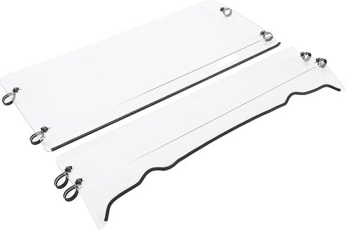 Hecasa Clear Full Whotershield لعام 2009-2023 Polaris Ranger XP 500 570 700 800 ، بولي كربونات ، أمامية وداخل ، UTV in Saudi Arabia