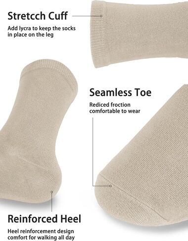 Dress Socks for Men Bamboo Rayon Anti Odor Moisture Wicking Size 8-13 in Saudi Arabia