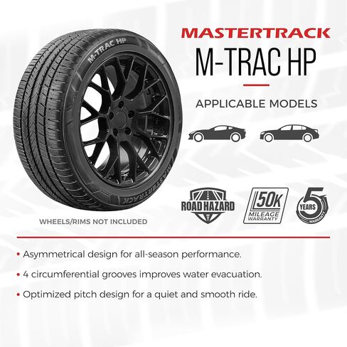 مجموعة من 4 MasterTrack M-Trac HP 235/50ZR18 97W أداء مرتفع طوال الموسم إطارات الركاب 235/50/18 + ضمان خطر الطريق (الإطارات فقط) in Kuwait