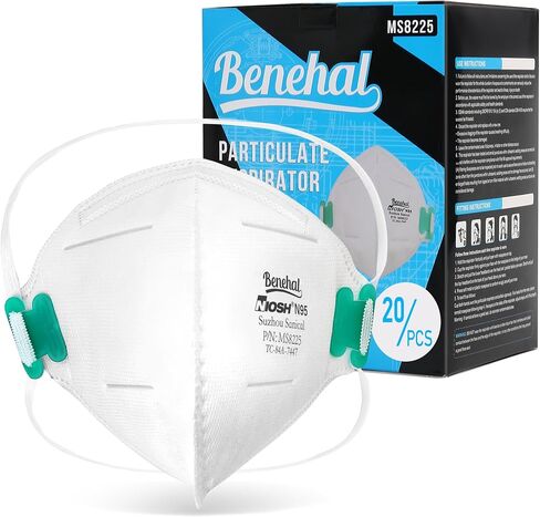 LotFancy N95 Mask, NIOSH Particulate Respirator, N95 Face Mask for Construction, Cleaning, Air Filter Mask for Dust Pollution in Saudi Arabia