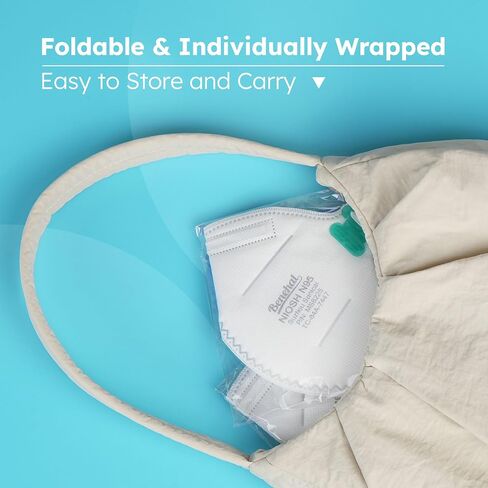 LotFancy N95 Mask, NIOSH Particulate Respirator, N95 Face Mask for Construction, Cleaning, Air Filter Mask for Dust Pollution in Saudi Arabia