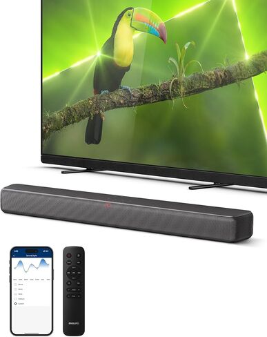 مكبر صوت فيليبس 2.0 مع HDMI ARC وبلوتوث 5.4 - دولبي ديجيتال بلس، DTS Virtual:X، Roku TV Ready، 120 واط، موديل B5109 in Saudi Arabia