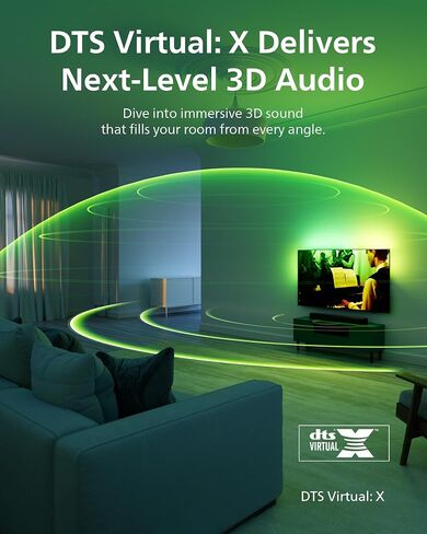 مكبر صوت فيليبس 2.0 مع HDMI ARC وبلوتوث 5.4 - دولبي ديجيتال بلس، DTS Virtual:X، Roku TV Ready، 120 واط، موديل B5109 in Saudi Arabia