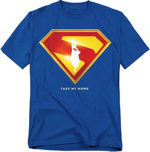 Popfunk Superman 2025 Movie Take Me Home Shield Unisex Adult T Shirt in Saudi Arabia