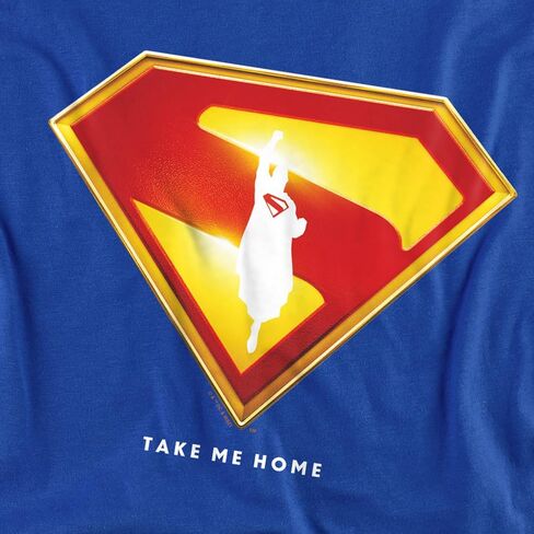 Popfunk Superman 2025 Movie Take Me Home Shield Unisex Adult T Shirt in Saudi Arabia