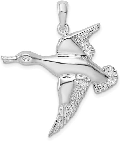 925 sterling Silver Flying Duck Pendant in Saudi Arabia