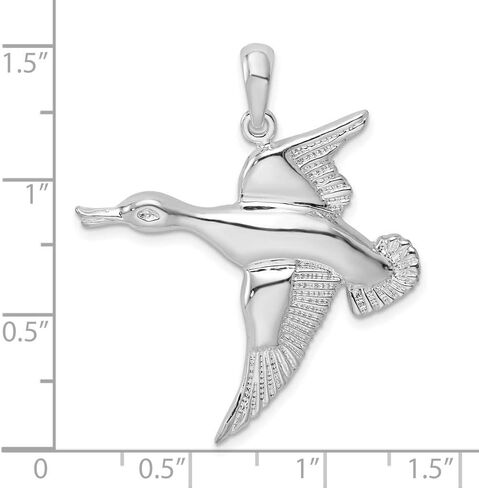 925 sterling Silver Flying Duck Pendant in Saudi Arabia