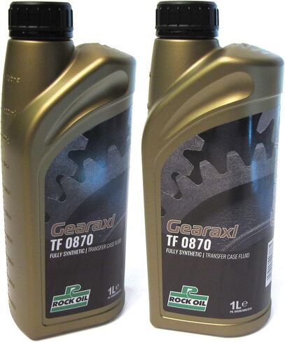 Set of 2 Rock Oil TF-0870 IYK500010 Fully Synthetic Transfer Case Fluid (2 Liters) 2-Speed Compatible with Land Rover LR3, LR4, Defender 90, 110, & 130 L663, Range Rover Full Size, & Sport in Saudi Arabia