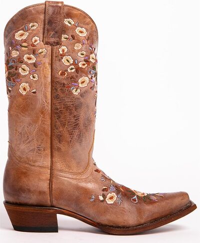 Shyanne Women's Maisie Floral Assorized Western Leather Boot Snip Toe - BBW217 in Saudi Arabia
