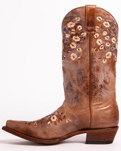 Shyanne Women's Maisie Floral Assorized Western Leather Boot Snip Toe - BBW217 in Saudi Arabia