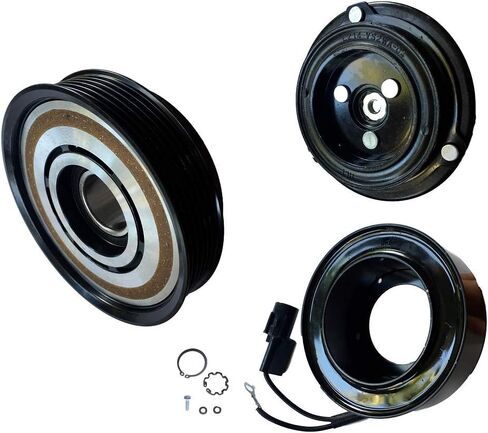 مجموعة القابض ضاغط التيار المتردد (بكرة ، محمل ، ملف ، لوحة) نوبات: 2005-2009 Kia Sportage 6 Cyl 2.7L in Saudi Arabia