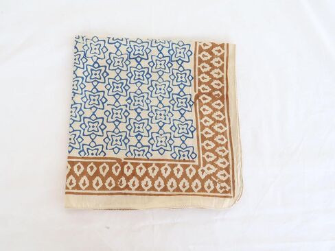 Hand printed Organic 100% Cotton Bandana Scarf, Paisley Design, Light weight Bandana for women Scarf Scarves Large bandana in Saudi Arabia