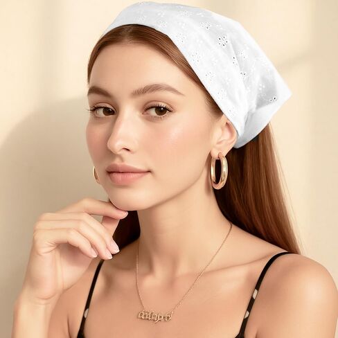 Bandanas Hair Bandanas للنساء ، Bandanas Bandanas Bandana Head Kerchief for Women's Crochet Head وشاح in Saudi Arabia