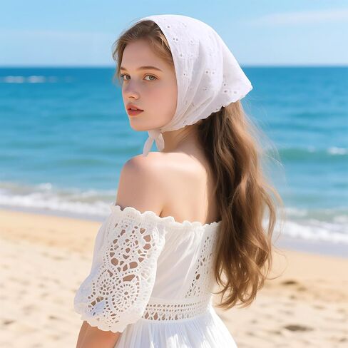Bandanas Hair Bandanas للنساء ، Bandanas Bandanas Bandana Head Kerchief for Women's Crochet Head وشاح in Saudi Arabia